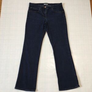 Eileen Fisher Petite High Rise Dark Indigo Blue Straight Leg Jean Size: SP/W30